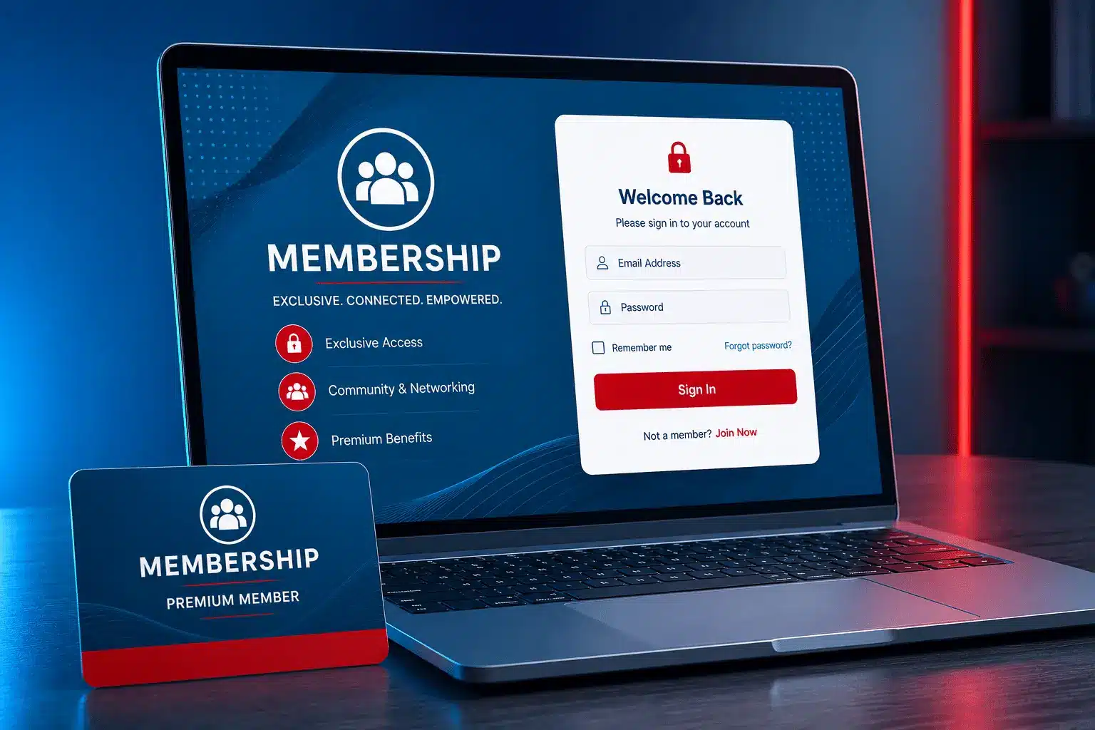 Membership website platform design